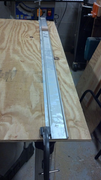 half I used a circular saw guide, but you could also use a table saw